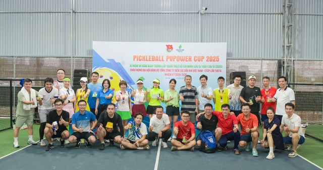 PV Power tổ chức giải _Pickleball PV Power Cup 2025_ nhằm tạo điều kiện phát triển sức khỏe, thể chất người lao động