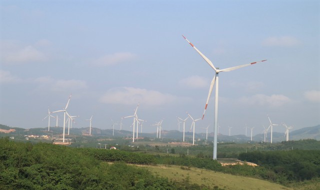 Một dự án điện gió trên địa bàn huyện Hướng Hoá, tỉnh Quảng Trị.