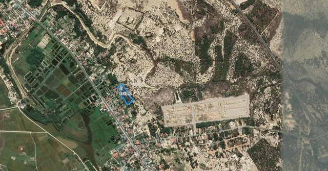 Vị trí cấp phép khai thác khoáng sản tại đô thị Dinh Mười.