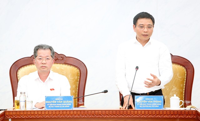 Bộ trưởng Nguyễn Văn Thắng (bên phải) phát biểu tại buổi làm việc. Ảnh: Đức Minh Bộ trưởng Nguyễn Văn Thắng (bên phải) phát biểu tại buổi làm việc. Ảnh: Đức Minh