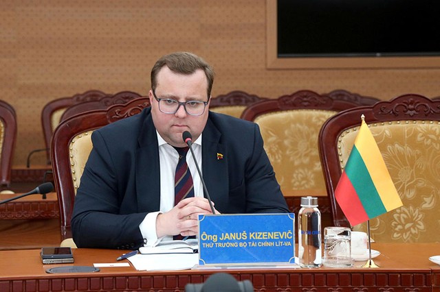 Thứ trưởng Bộ Tài chính Litva Janus Kizenevic. Ảnh: Đức Minh