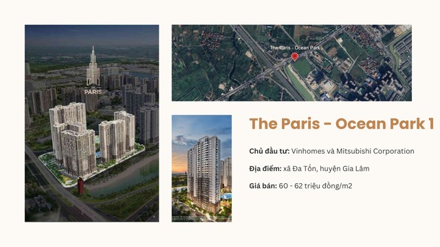 The Paris là khu căn hộ cuối cùng thuộc phân khu The Metropolitan tại Ocean Park 1.