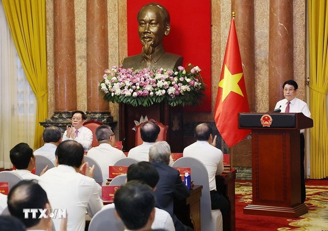 Quang cảnh buổi gặp mặt. Ảnh: TTXVN