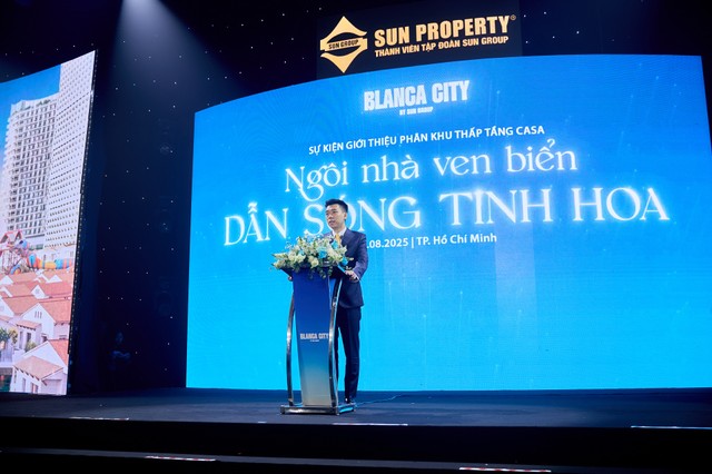 Ông Nguyễn Cao Cường - Tổng Giám đốc Sun Property phát biểu tại sự kiện