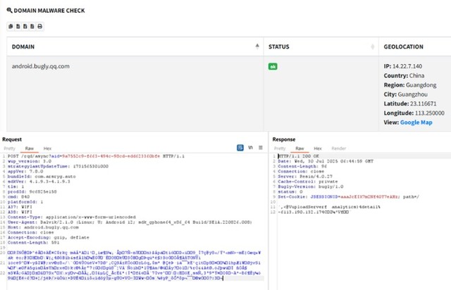 Dữ liệu trên điện thoại nạn nhân được nén lại bằng gzip rồi gửi về máy chủ C&amp;C.