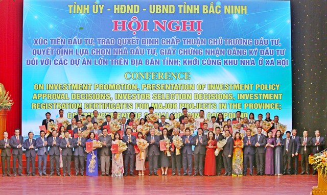 Tỉnh Bắc Ninh trao chứng nhận đầu tư, chấp thuận chủ trương cho nhiều dự án với tổng vốn đầu tư lên tới 7,24 tỷ USD.