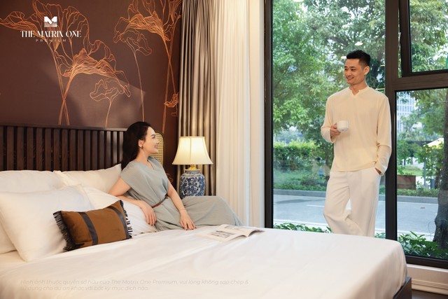 Căn hộ diện tích lớn tại The Matrix One Premium sở hữu mặt dựng kính toàn cảnh, mang đến trải nghiệm sống thượng lưu giữa thiên nhiên