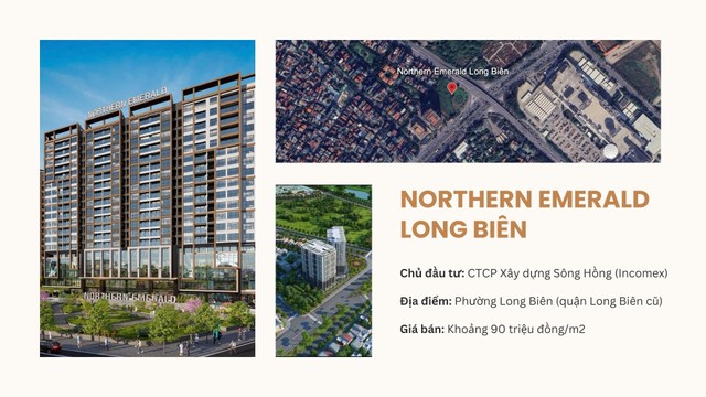Dự án Northern Emerald Long Biên nằm gần trung tâm mua sắm Aeon Mall.