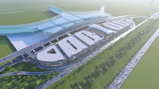 Phối cảnh dự án Nhà gửi xe Sân bay Long Thành