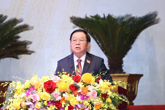 Ủy viên Bộ Chính trị, Trưởng ban Tuyên giáo và Dân vận Trung ương Nguyễn Trọng Nghĩa phát biểu chỉ đạo tại Đại hội.