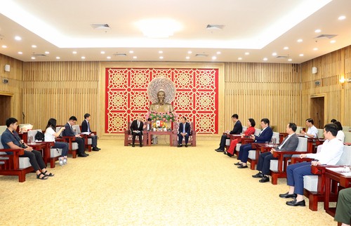 Quang cảnh buổi tiếp. Ảnh nguồn: Nghean.gov.vn