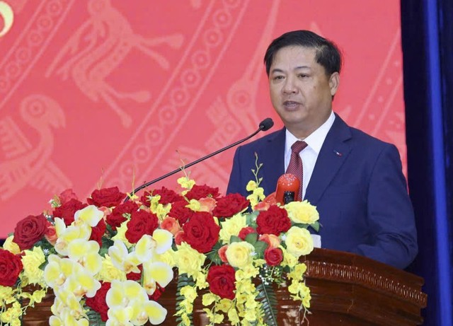 Bí thư Tỉnh uỷ Đắk Lắk, ông Lương Nguyễn Minh Triết phát biểu nhận nhiệm vụ.