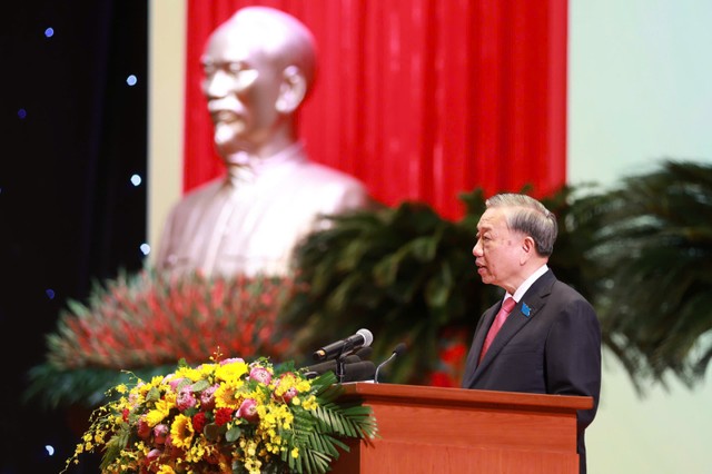 Tổng Bí thư Tô Lâm phát biểu chỉ đạo tại Đại hội.