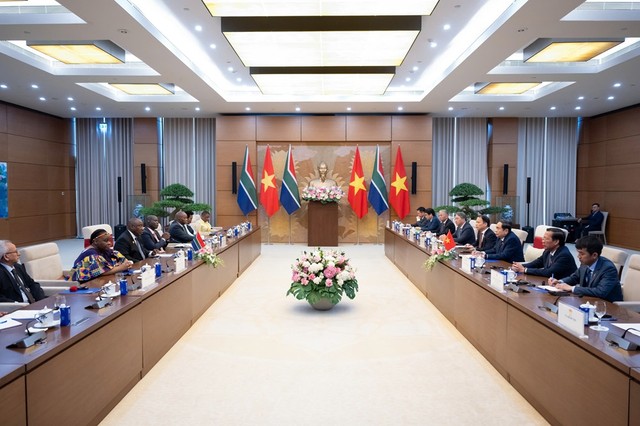 Toàn cảnh buổi hội kiến.