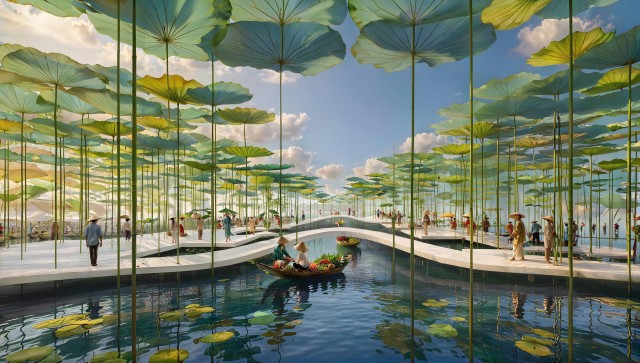 Charmora City tận dụng địa thế tự nhiên để tạo nên hệ thống cảnh quan, tiện ích độc đáo