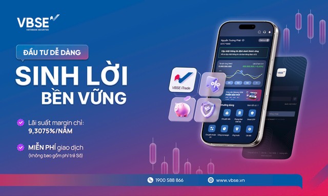 VBSE tung ưu đãi kép nhân sự kiện ra mắt thương hiệu mới và nâng cấp nền tảng giao dịch