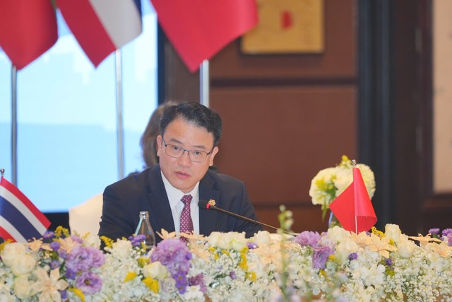 Thứ trưởng Trần Quốc Phương có bài phát biểu tại Hội nghị Bộ trưởng GMS.