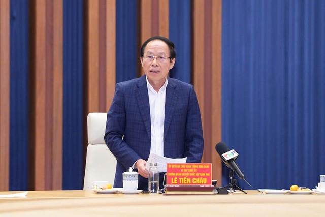 Ông Lê Tiến Châu, Bí thư Thành ủy Hải Phòng trân trọng cảm ơn và nghiêm túc tiếp thu toàn bộ chỉ đạo của Phó thủ tướng Thường trực, cam kết đưa thành phố phát triển nhanh, bền vững.