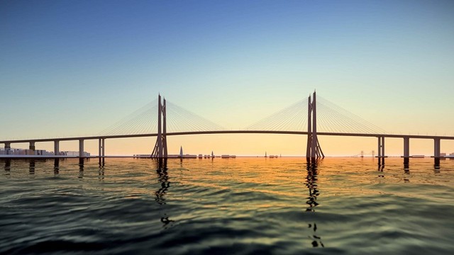 Phối cảnh dự án cầu Cần Giờ