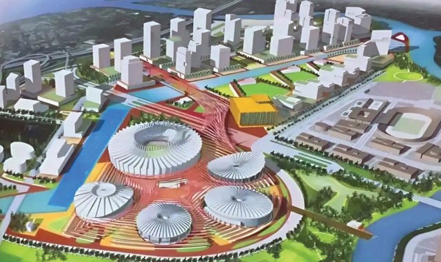 Dự án Khu liên hợp Thể dục thể thao quốc gia Rạch Chiếc theo phương thức PPP, loại hợp đồng BT có tổng mức đầu tư 145.629 tỷ đồng sắp được triển khai. Ảnh phối cảnh