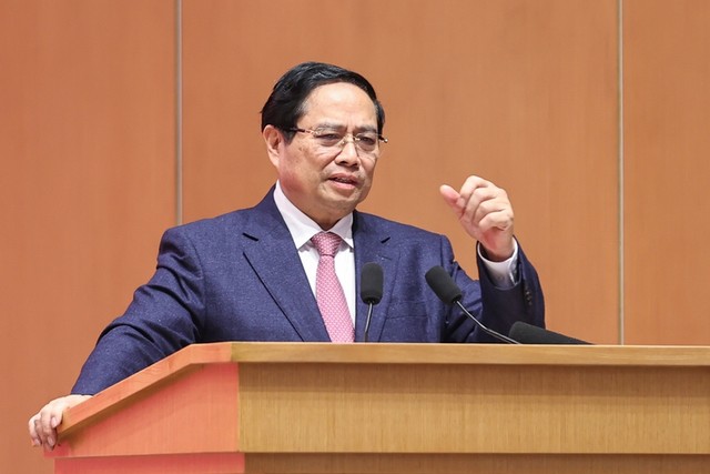 Thủ tướng Phạm Minh Chính phát biểu chỉ đạo hội nghị. Thủ tướng Phạm Minh Chính phát biểu chỉ đạo hội nghị.