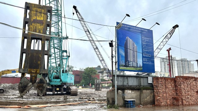 Dự án nhà ở xã hội Vĩnh Hưng chỉ cách Times City khoảng 1 km. Ảnh: Thanh Vũ