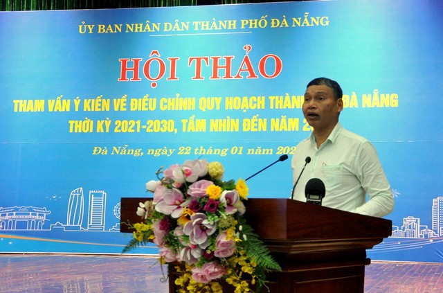 Ông Hồ Kỳ Minh - Phó chủ tịch Thường trực Đà Nẵng phát biểu tại Hội thảo.