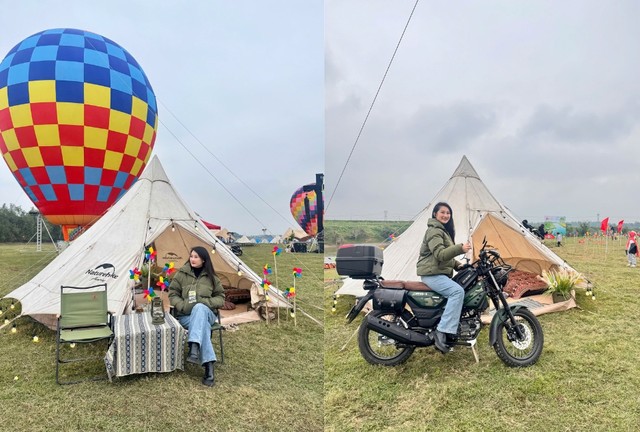 Những góc check-in hút khách tại chương trình.