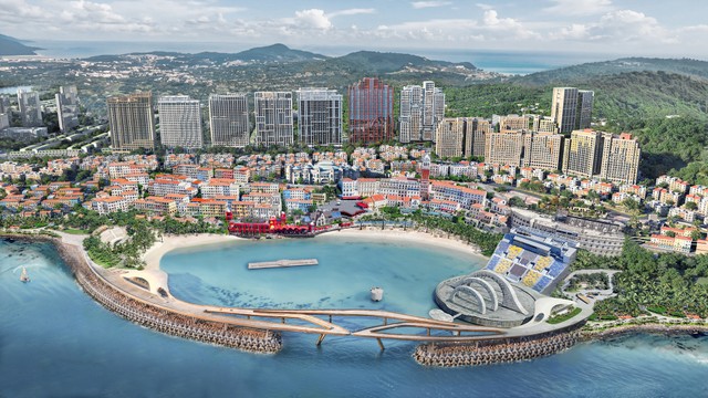 Các tòa tháp The Sunset tọa lạc tại vị trí đắc địa trên sườn núi ông Quán. Ảnh: Sun Group Các tòa tháp The Sunset tọa lạc tại vị trí đắc địa trên sườn núi ông Quán. Ảnh: Sun Group