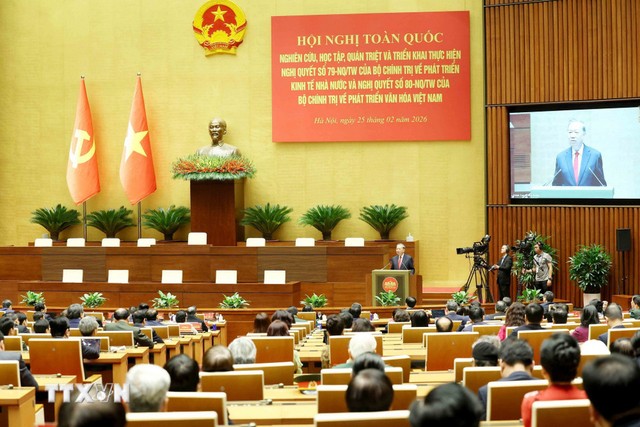 Tổng Bí thư Tô Lâm phát biểu chỉ đạo. (Ảnh: Thống Nhất/ TTXVN)