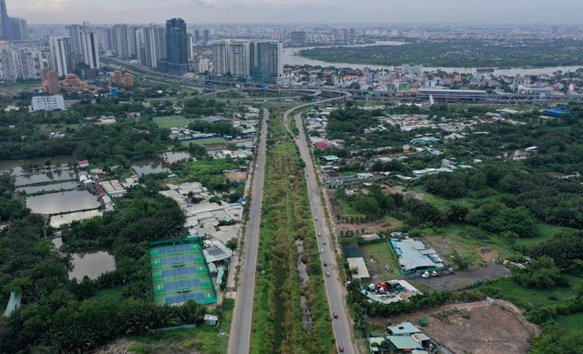 Khu vực sẽ xây dựng Khu liên hợp thể dục thể thao quốc gia Rạch Chiếc