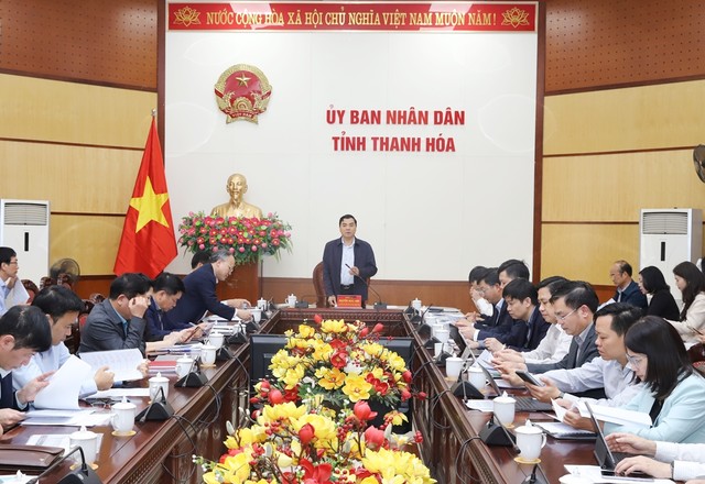 Cuộc họp bàn công tác chuẩn bị hội nghị xúc tiến đầu tư diễn ra cuối tháng này.