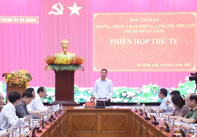 Bí thư Đà Nẵng, ông Lê Ngọc Quang chủ trì cuộc họp của Ban Chỉ đạo về phòng, chống tham nhũng, lãng phí, tiêu cực thành phố Đà Nẵng