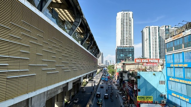 Vị trí dự án nhà ở xã hội 275 Nguyễn Trãi sẽ nằm gần toà nhà Hoàng Huy. Ảnh: Thanh Vũ