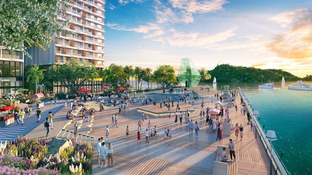 Công viên Thanh Long dưới chân toà tháp kiến tạo không gian sống an yên với biển xanh, nắng vàng. Ảnh: Sun Property. Công viên Thanh Long dưới chân toà tháp kiến tạo không gian sống an yên với biển xanh, nắng vàng. Ảnh: Sun Property.