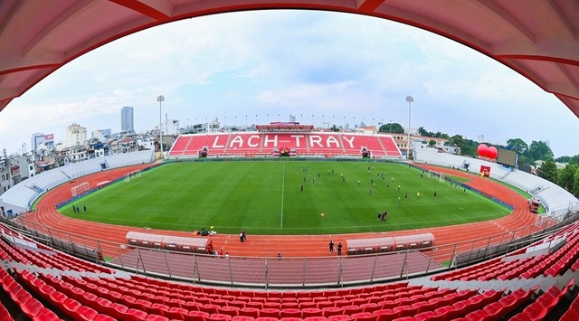 Sân vận động Lạch Tray, Hải Phòng. Ảnh: Tiến Huy
