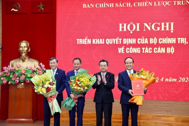 Ban Chính sách, chiến lược Trung ương có thêm 3 Phó trưởng ban