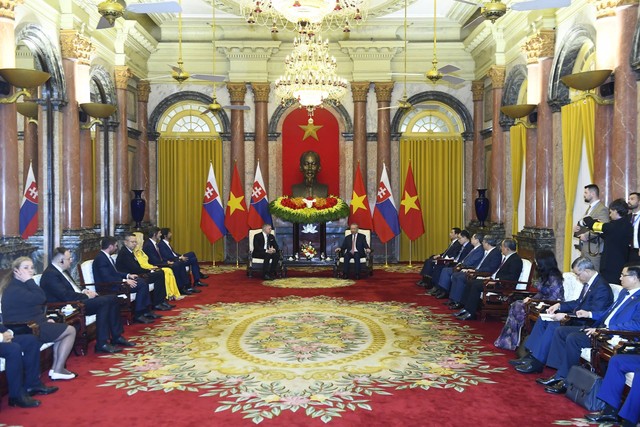 Quang cảnh buổi tiếp. Ảnh: Đức Thanh.