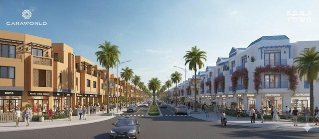 Nhà phố tiếp giáp Đại lộ Hồng Ngọc – trục giao thương chính của phân khu Sông Town Nhà phố tiếp giáp Đại lộ Hồng Ngọc – trục giao thương chính của phân khu Sông Town