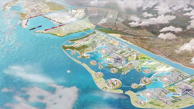 Khu kinh tế Ninh Cơ được xác định là một trong các động lực tăng trưởng kinh tế của tỉnh.