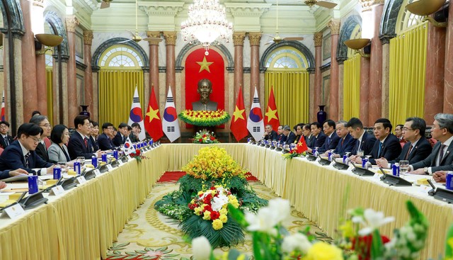 Quang cảnh buổi hội đàm. Ảnh: Đức Thanh.