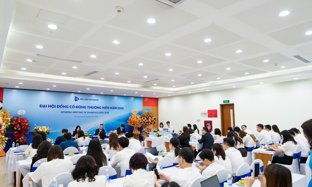 Đại hội cổ đông thường niên của Bảo hiểm VietinBank (VBI) được tổ chức với sự tham gia của các cổ đông và ban lãnh đạo (Ảnh: VBI)