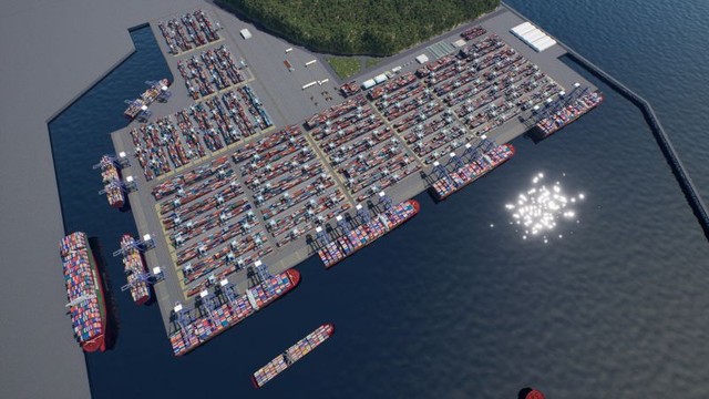 Dự kiến sau khi hoàn thành giai đoạn 1, cảng Liên Chiểu sẽ đón khoảng 4 triệu TEU/năm