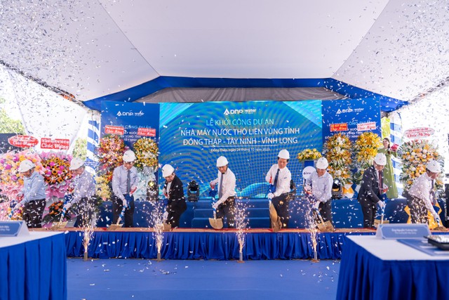 Dự án nhà máy nước thô liên vùng tại Đồng Tháp khởi công năm 2025, dự kiến sẽ hoàn thành giai đoạn 1 và đưa vào vận hành từ quý IV_2026