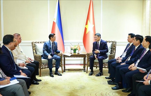 Thủ tướng Chính phủ Lê Minh Hưng gặp Tổng thống Philippines Ferdinand Romualdez Marcos Jr, Chủ tịch ASEAN năm 2026.