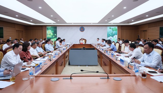 Bộ Tài chính tổ chức Hội nghị giao ban công tác tháng 4, triển khai công tác tháng 5/2026 sáng 11/5/2026. Ảnh: Mạnh Tuấn.