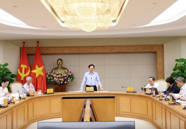 Phó Thủ tướng Hồ Quốc Dũng chủ trì cuộc họp.