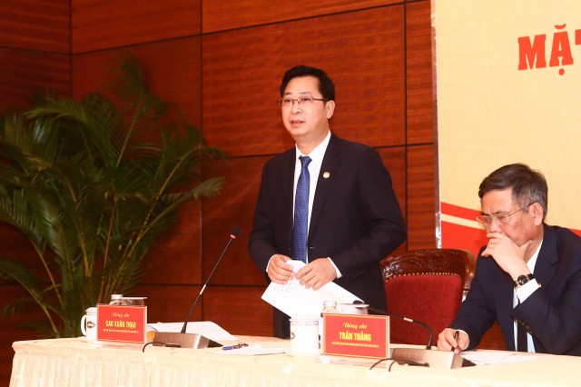 Phó Chủ tịch Uỷ ban Trung ương Mặt trận Tổ quốc Việt Nam Cao Xuân Thạo phát biểu tại buổi họp báo. Ảnh: Lê Khánh. Phó Chủ tịch Uỷ ban Trung ương Mặt trận Tổ quốc Việt Nam Cao Xuân Thạo phát biểu tại buổi họp báo. Ảnh: Lê Khánh.