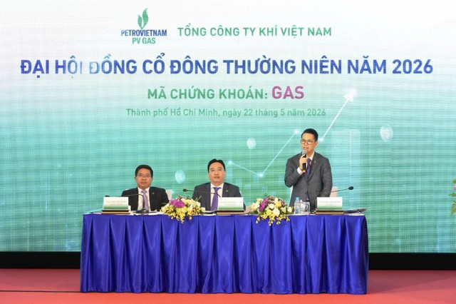 Tổng Giám đốc PV GAS Phạm Văn Phong báo cáo tại Đại hội