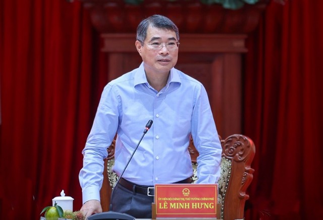 Thủ tướng Lê Minh Hưng phát biểu tại cuộc làm việc với Ban Thường vụ Tỉnh ủy Đồng Tháp - Ảnh: VGP. Thủ tướng Lê Minh Hưng phát biểu tại cuộc làm việc với Ban Thường vụ Tỉnh ủy Đồng Tháp - Ảnh: VGP.
